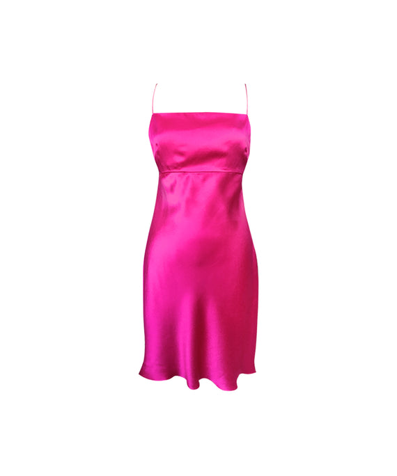 NAOMI SILK-SATIN MINI DRESS